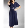 Jess by Meiko Women's Flutter Sleeve Waistband Midi Dress - 2 of 4