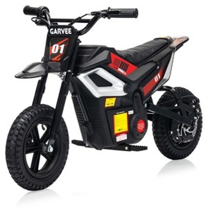 24V 350W Electric Dirt Bike for Teens, 12" Fat Tire Off-Road Motorcycle w/Hydraulic Brakes, 35-Mile Range, Powered Riding On Bike for Boys Girls 6-12 - 1 of 4