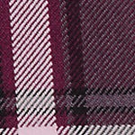 burgundy/gray plaid
