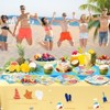 Hachikiko Summer Beach Party Decorations,Hawaiian Beach Umbrella Paper Plates Luncheon Cocktail Napkins Disposable Summer Pool Birthday Party Supplies - 3 of 4