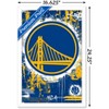 Trends International NBA Golden State Warriors - Maximalist Logo 23 Framed Wall Poster Prints - 3 of 4