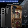 BONGEEK Case Compatible with Samsung Galaxy S23 Plus,Scratch Resistant Hybrid 2-Layer Hard Shell Bright Phone Case,Books Flower Vintage Dark - 4 of 4