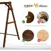 VINGLI Heavy Duty 660 LBS Wooden Swing Frame with Extra Bottom Connection Board, A-Frame Porch Swing Bench Stand for 5 FT Swing Chair - 2 of 4