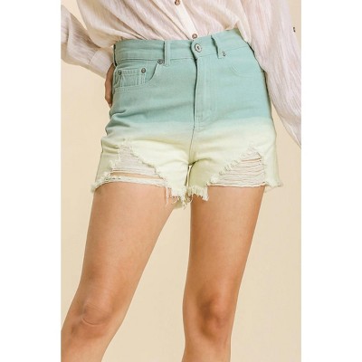 Women's Dip Dye Denim Shorts - ee:some