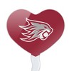 California State University Chico Primary Logo Heart Love Cupcake Picks Toppers Decoration Set of 6 - 2 of 4