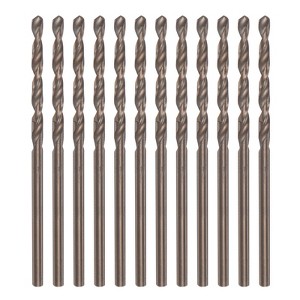 Unique Bargains M35 High Speed Steel Cobalt Straight Hard Metal Plastic Jobber Drill Bits 12 Pcs - 1 of 4