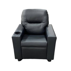 Olive & Opie Oakley Vegan Leather Kids' Recliner - 1 of 4
