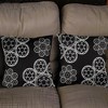 Seven20 Star Wars Black Throw Pillow | White Imperial Logo | 20 x 20 Inches | Set of 2 - 2 of 3