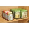 mDesign Metal Wire Food Organizer Basket with Built-In Handles - 12 x 12 x 6 - 2 of 4