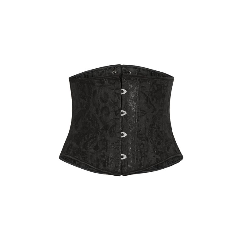 Allegra K Women's Floral Lace Up Corset Vintage Bustier Tube-Tops, 1 of 7