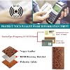 Women’s RFID Blocking Long Wallet Clutch – Vegan Leather Ladies Purse with Embossed Flower Design, Zipper Pocket & Card Holder - 3 of 4