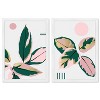 15" x 21" (Set of 2) Blush Leaves Floral and Botanical Framed Wall Art Prints Pink - Wynwood Studio - 3 of 4