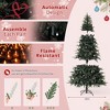 6 FT/7.5 FT/9 FT Snow Flocked Christmas Tree with 450 Warm Lights-8 Modes Prelit Christmas Trees with Pine Cone & Gloves - 3 of 4