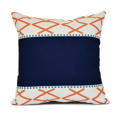 Knot Fancy Print Square Throw Pillow Pink - e by design