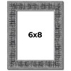 PosterPalooza | Photo Size Distressed Black Picture Frame - UV Acrylic, Foam Board Backing, Hanging Hardware - 2 of 4