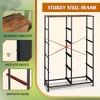 Tall Dresser with 10 Fabric Drawers, Storage Tower with Cabinet, Metal Frame, Organizer Units for Closet - 4 of 4