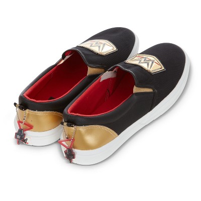 Мужские кроссовки WWE Mens Championship Belt Shoes - John Cena, Roman Reigns, Seth Rollins World Wrestling Champion Belt Slip On Sneakers (Black, 13) — фото 5