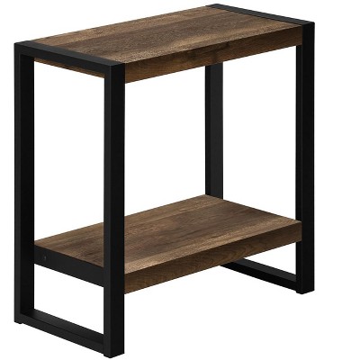 NicBex Contemporary Square End Table with Storage Drawer 2-tier Side Table for Modern Living Spaces