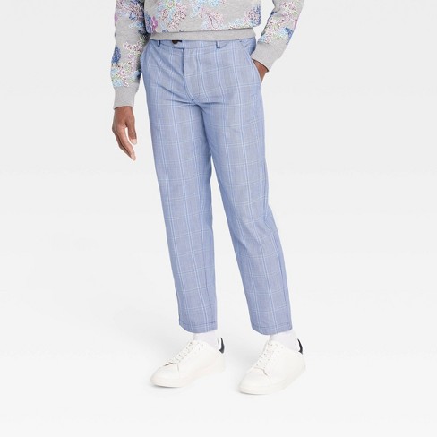 Houston White Adult Plaid Suit Pants - Blue M : Target