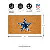 EvergreenNFLDallas Cowboys Logo Natural Coir 28 x 16 Inches Indoor Outdoor Doormat - 3 of 4