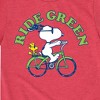 Boys' - Peanuts - Ride Green Short Sleeve Graphic T-Shirt - 2 of 4