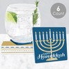 Big Dot of Happiness Happy Hanukkah - Funny Chanukah Holiday Party Decorations - Drink Coasters - Set of 6 - 2 of 4
