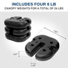 Elevon 4 Pack Canopy Weights to Secure Outdoor Tents, Canopies, Umbrellas, Black - 3 of 4