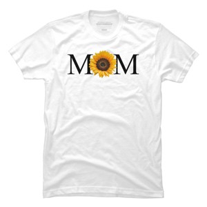 Men's Design By Humans Mother's Day Sunflower Mom By FridayFusion T-Shirt - 1 of 2