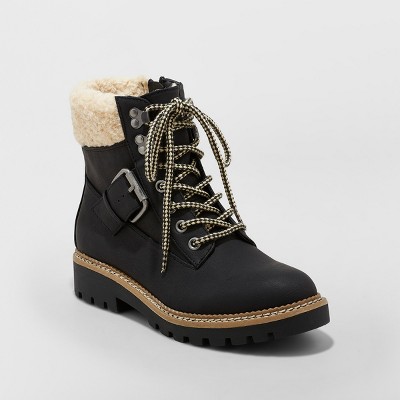susan sherpa tipped hiker boots