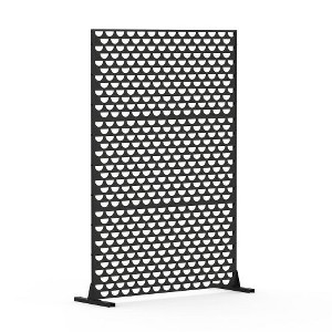 PAGED Metal Balcony Privacy Screens Outdoor and Panels with Free Standing, Freestanding Outdoor Privacy Screen, Privacy Fence Screen - 1 of 4