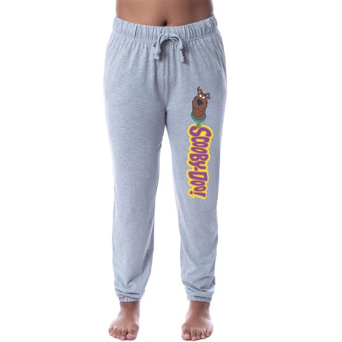 Scooby-Doo Womens' Scooby Character Logo Icon Sleep Jogger Pajama Pants  (XS) Grey