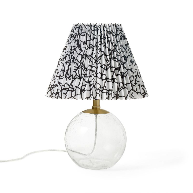 Cracked Glass Black/White Shade Round Accent Table Lamp - DVF for Target, 1 of 4