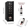 Winado 12 Bottle 1.2 Cu.Ft Electric Freestanding Compressor Beverage Cooler in Black - 3 of 4