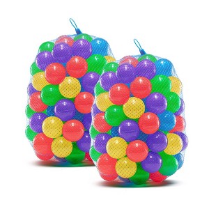 Upper Bounce Crush Proof Soft Plastic Trampoline Pit Balls - Kids Ball Set for Trampolines, Play Room, Tent, Pool Bath - 1 of 4