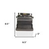 HomeRoots 9" Black Metal German Replica Typewriter Tabletop Sculpture - 3 of 4
