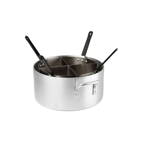 Choice 5-Piece Vegetable and Pasta Cooker Set with 20 Qt. Aluminum Pot and  5 Qt. Stainless Steel Insets