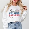 Simply Sage Market Women's Graphic Sweatshirt Busy Raising Ballers Baseball Colorful - 2 of 4