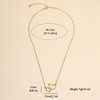 Anna-Kaci Women's Double Heart Pendant Necklace - 3 of 3