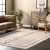 Nuloom Lisa Geometric 5x8 Indoor Area Rug for Living Room Bedroom Dining Room Kitchen, Beige/Ivory - 2 of 4