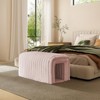 Aukfa 33.1'' Plush Storage Ottoman, Multifunctional Bench, Cat Condo, Footrest, And End-Of-Bed Seating For Living Room, Entryway, Bedroom - 3 of 4