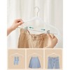SONGMICS 30 Packs Velvet Skirt Pants Hangers Velvet Hangers with Adjustable Clips Non Slip Space Saving Clothes Hangers - 3 of 4