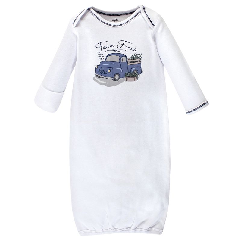 Touched by Nature Infant Boy Organic Cotton Gowns, Truck, Preemie/Newborn, 4 of 5