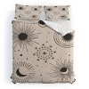 Deny Designs Emanuela Carratoni Holiday Moon and Sun Duvet Cover and Pillow Shams - 2 of 4