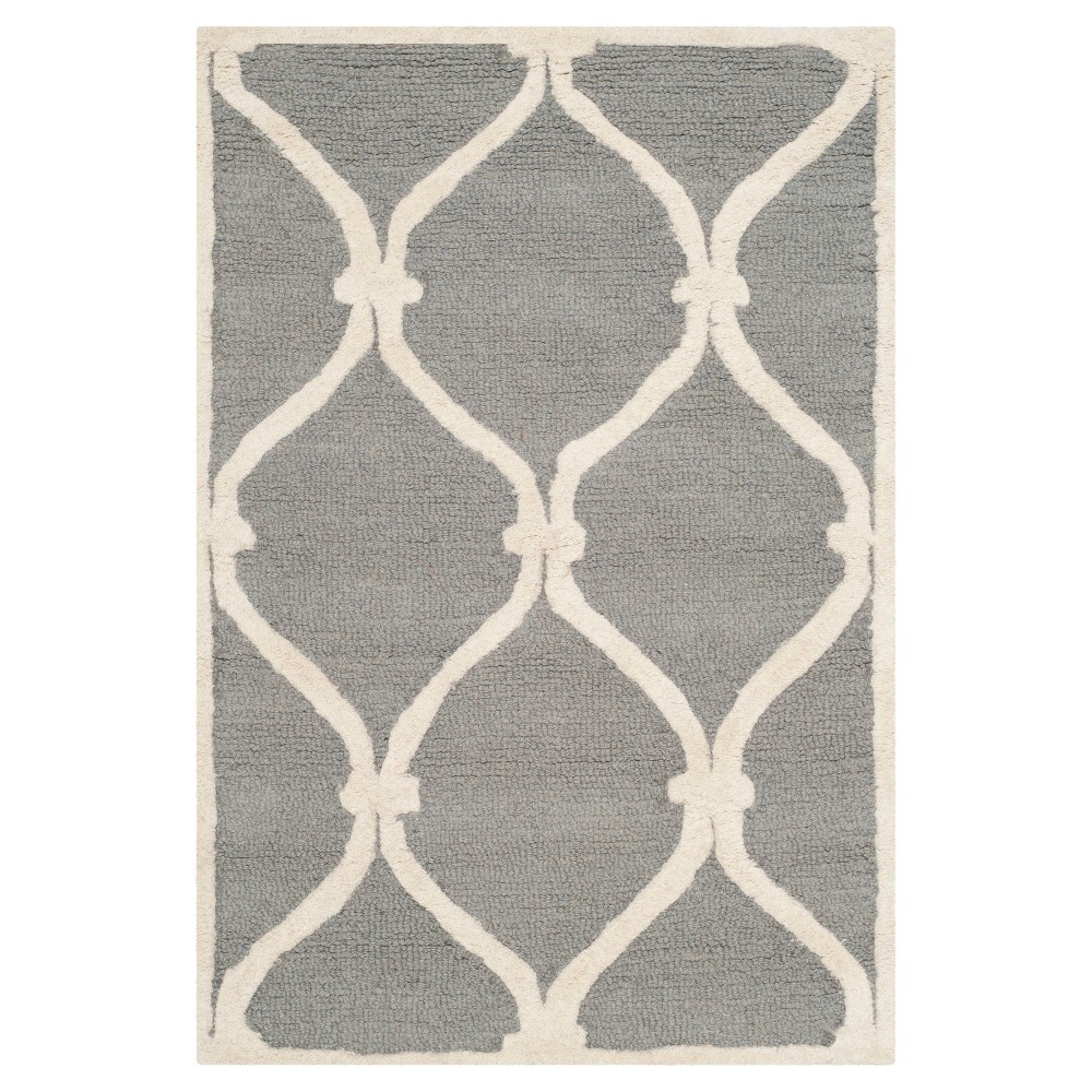 Benson Accent Rug - Dark Gray / Ivory ( 2'x3' ) - Safavieh