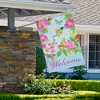 Northlight Welcome Hummingbird Floral Outdoor House Flag 28" x 40" - 2 of 4