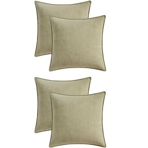 REGALWOVEN 4 Pcs Solid Chenille Soft Couch Throw Pillow Covers for Sofa Living Room Home Decor - 1 of 4