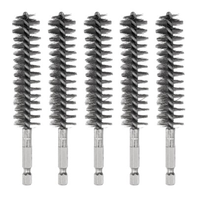Unique Bargains Stainless Steel Cleaning Tools and Accessories Durable 1/4 Inch Hex Bore Brushes