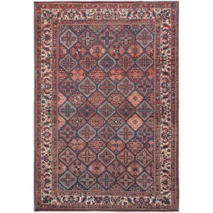 Rawlins Transitional Oriental Brown/Red/Ivory Area Rug - 1 of 4