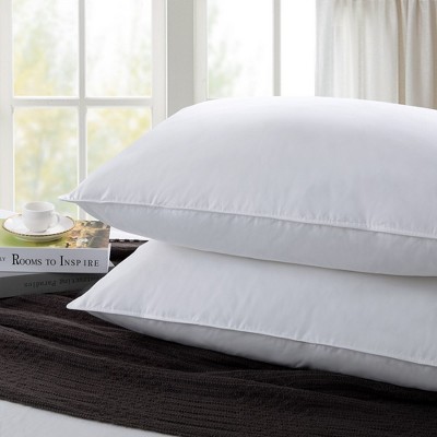 Peace Nest White Goose Down Feather Bed Pillows Set of 2