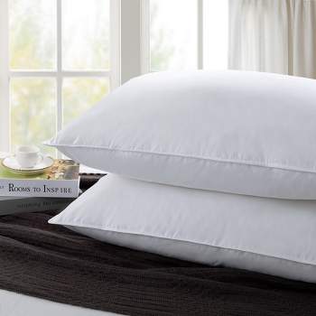Peace Nest White Goose Down Feather Bed Pillows Set of 2